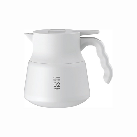 Hario V60 02 Insulated Stainless Steel Server 600ml White