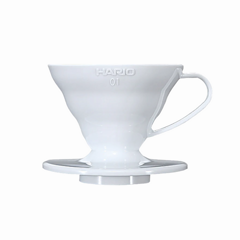 Hario V60 01 White Ceramic Dripper 1 Cup